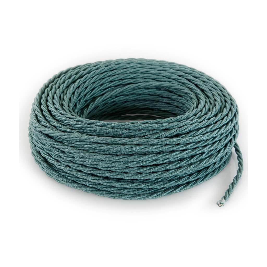 Cotton Wrapped Braided Electric Cable - Green Sauge TR61