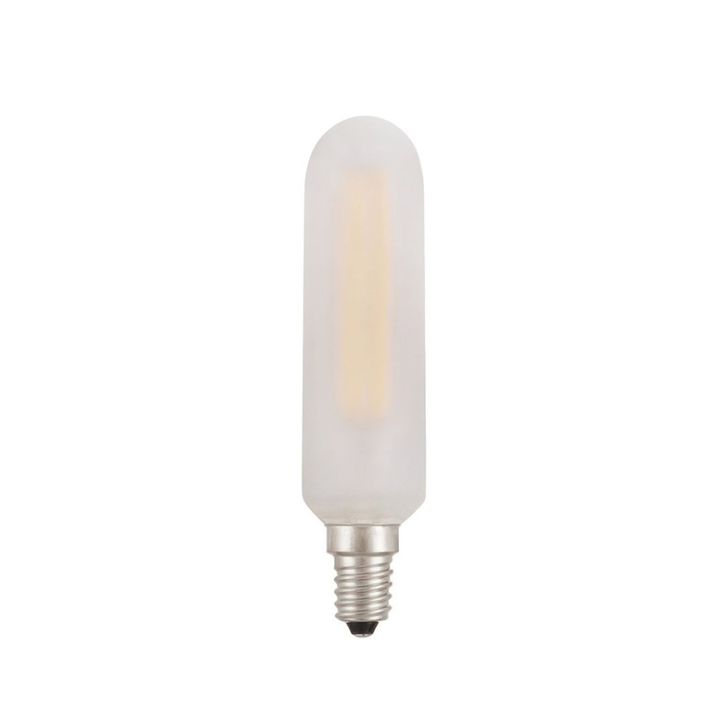 Tubular Led light bulb, satin white 5W E14 2700K Dimmable