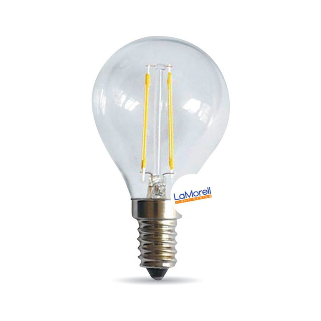 LED Sphere Transparent 6W E14 2700K bulb