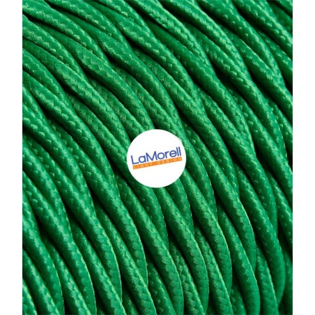 Braided Textile Electric Cable - Green TR20