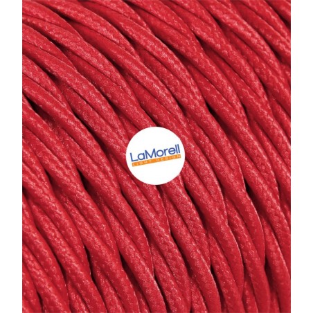 Braided Textile Electric Cable - Red TR70